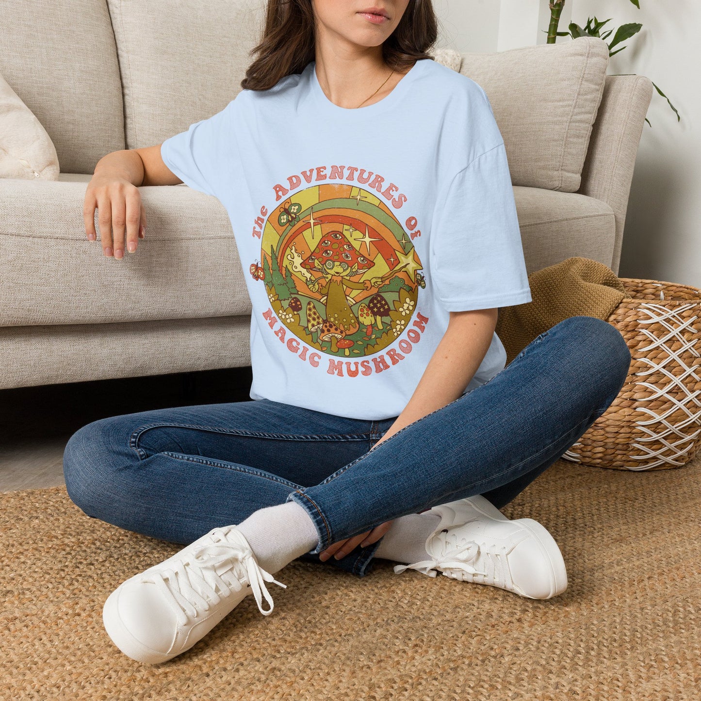 Psychedelic 'The Adventures of a Magic Mushroom' T-Shirt