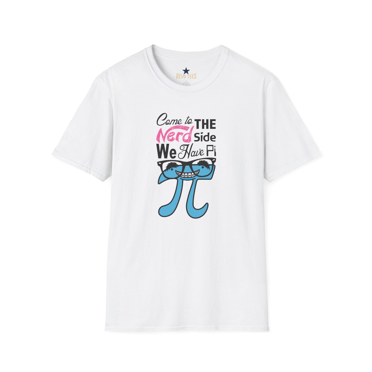 Revotees Nerd Side Pi Come to the Nerd Side We Have Pi Math Graphic T-Shirt - alternate view 2