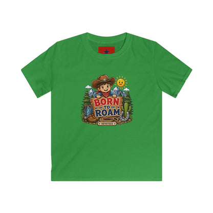 Kids T-Shirt – "Born to Roam" Cute Cowboy Adventure Tee for Little Explorers