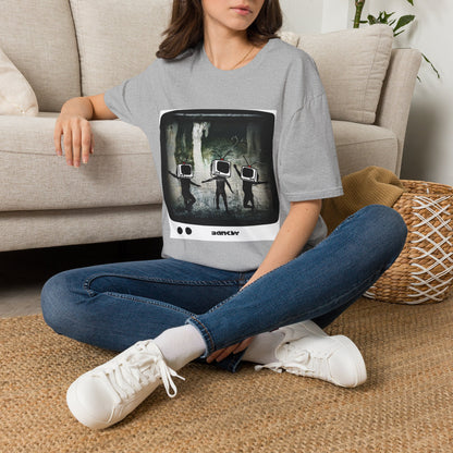Banksy TV Head Graphic T-Shirt