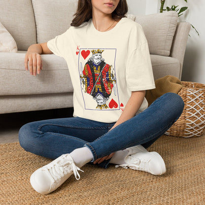 King of Hearts T-Shirt — Vintage Playing Card Graphic Tee