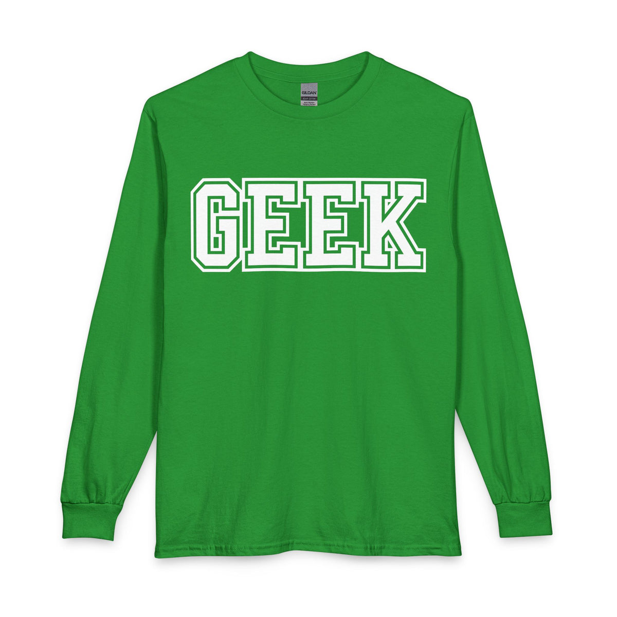 Revotees Geek Long-Sleeve Retro Collegiate Graphic T-Shirt - alternate view 5