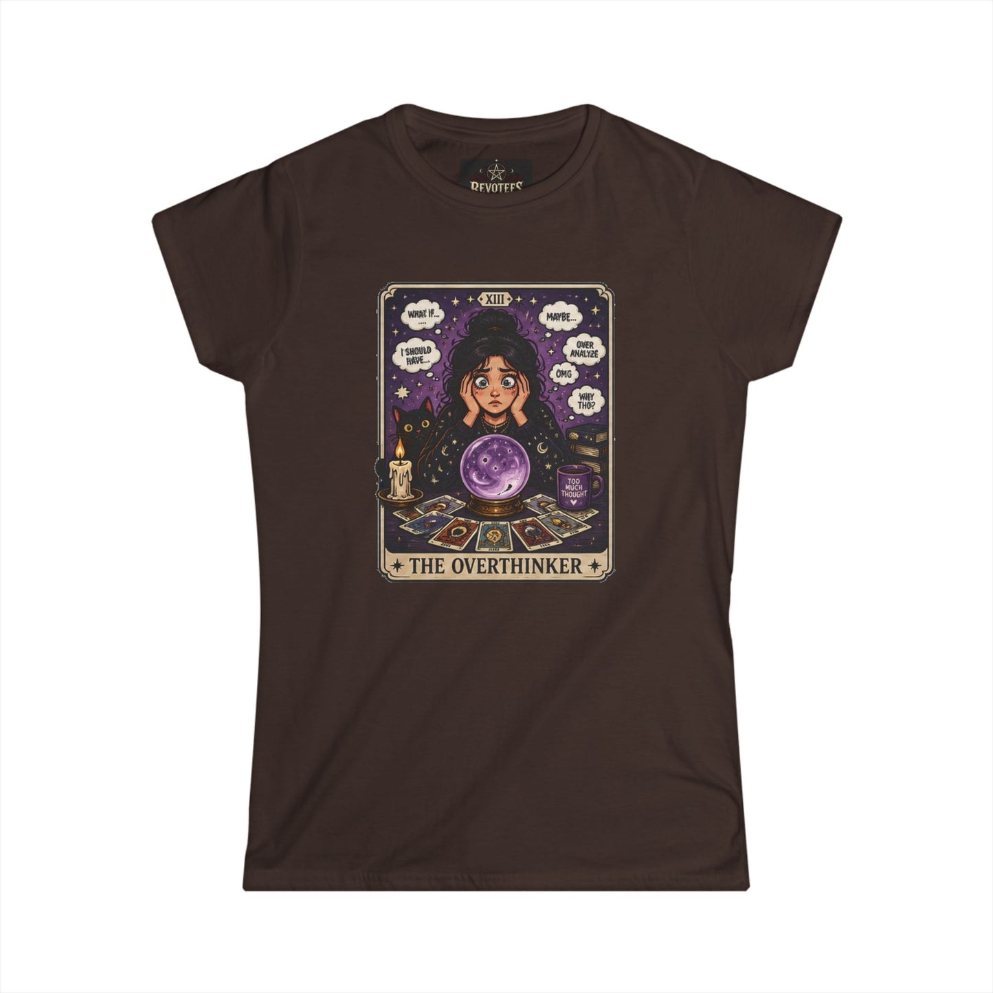 The Overthinker Tarot T‑Shirt — Women's Psychic Crystal Ball Tee