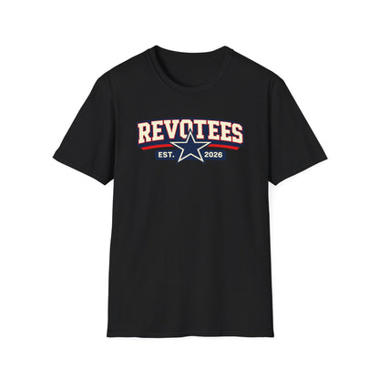 Revotees EST. 2026 Graphic T-Shirt — Retro Star Sports Logo