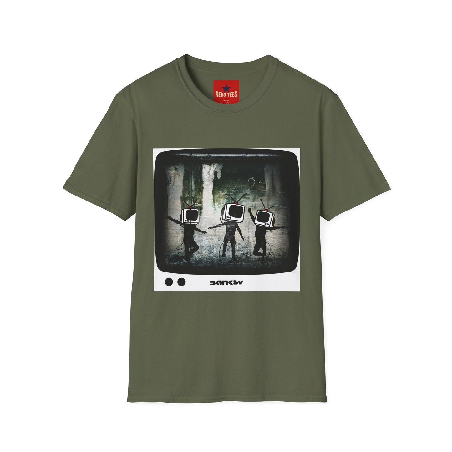 Banksy TV Head Graphic T-Shirt