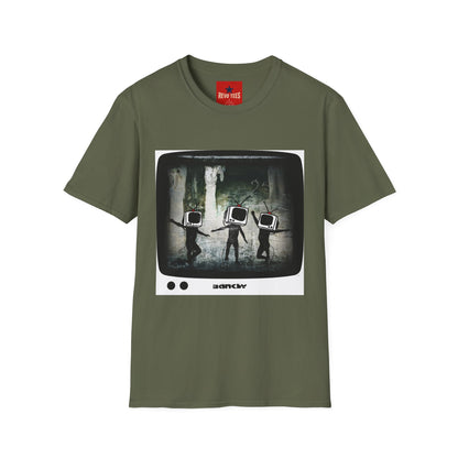 Banksy TV Head Graphic T-Shirt
