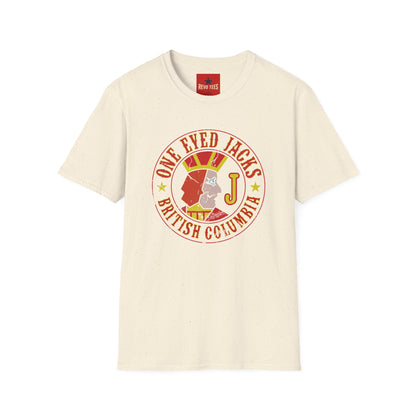 One Eyed Jacks British Columbia T-Shirt — Retro Casino Logo Tee
