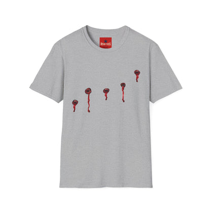 T-Shirt — Minimal Red Drip Eyeballs Graphic Tee