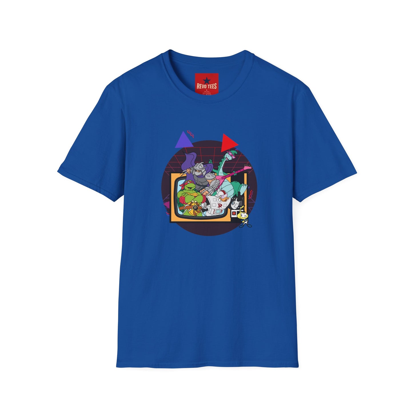 Retro Arcade Turtle Band T-Shirt — 'Rock On' Cartoon Gaming Tee