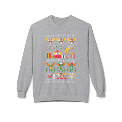 Gremlin and Mogwai Christmas Movie Ugly Sweater Crewneck Sweatshirt