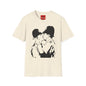 Banksy - Kissing Policemen Graphic T‑Shirt — Vintage Stencil Couple Print