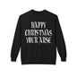 Funny Christmas Crewneck Sweatshirt — "Happy Christmas Your Arse" Holiday Sweater