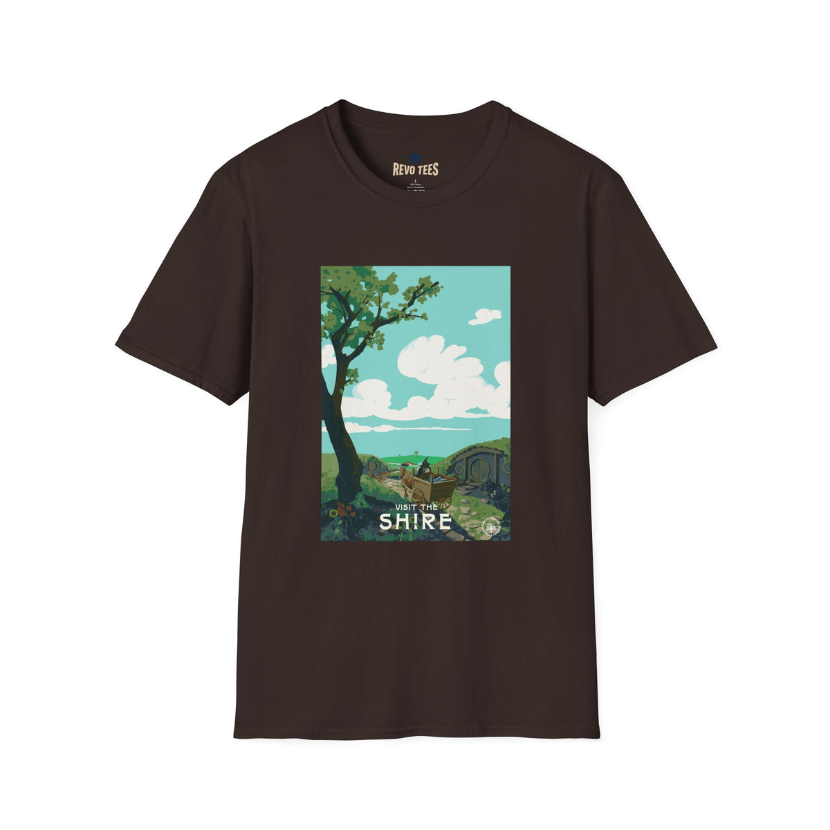 Revotees Lord of the Rings the Shires Unisex Softstyle T-Shirt - alternate view 4