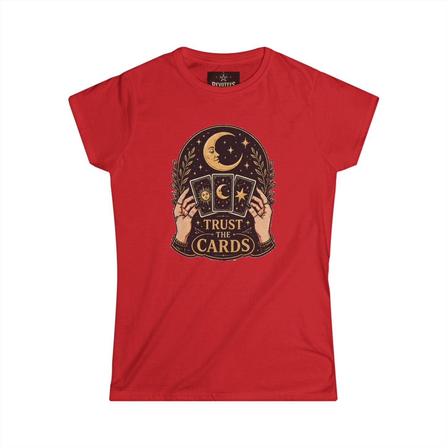 Tarot Tee — "Trust the Cards" Women's Spiritual Graphic T-Shirt