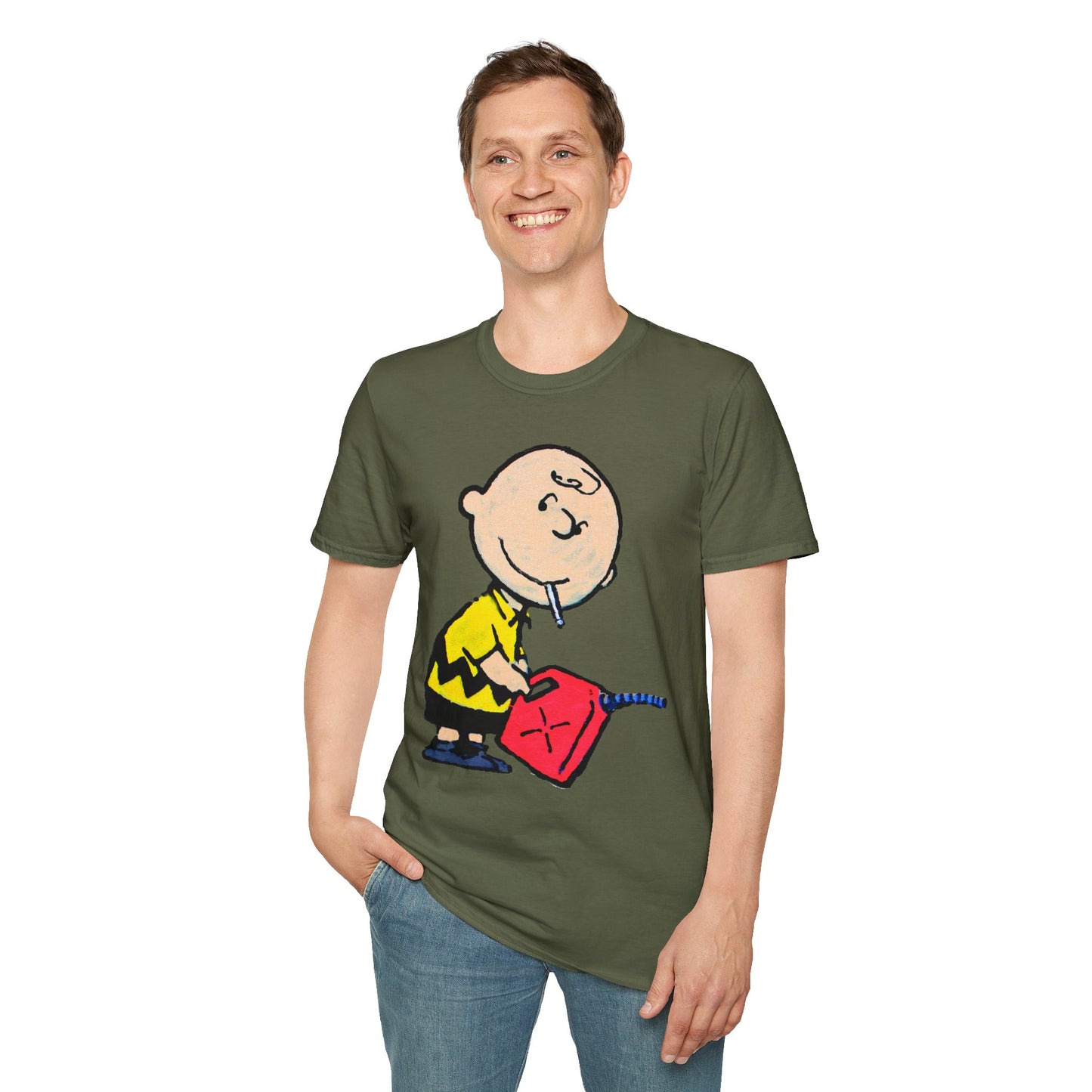 Banksy Novelty Cartoon Graphic T-Shirt — Naughty Charlie