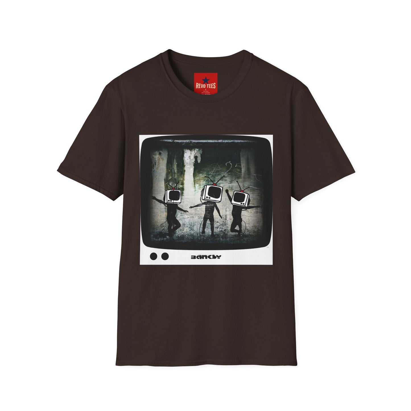 Banksy TV Head Graphic T-Shirt