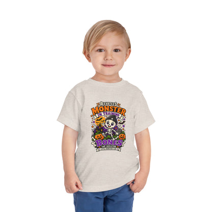 REVOTEES Toddler Tee — "Monster in Training" Cute Skeleton Halloween Shirt