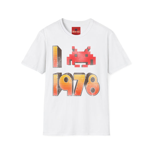 Retro 1978 Space Invader T-Shirt — Vintage Pixel Arcade Tee