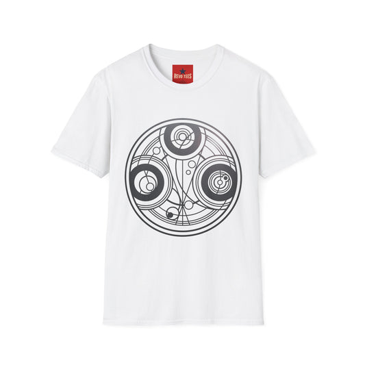 Circular Geometric Tee — Minimalist Mandala Graphic T-Shirt