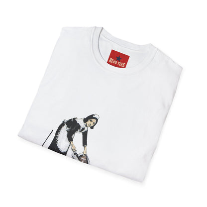 Banksy's Maid Street Art T-Shirt — Banksy-Inspired Housecleaning Graphic Tee