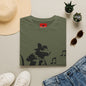 Music Cat T-Shirt — Black Silhouette Singing Rat Graphic Tee