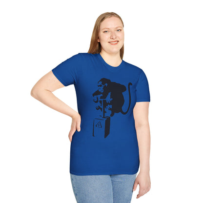 Banksy-Style Monkey On Bomb T-Shirt — Street Art Graphic Tee
