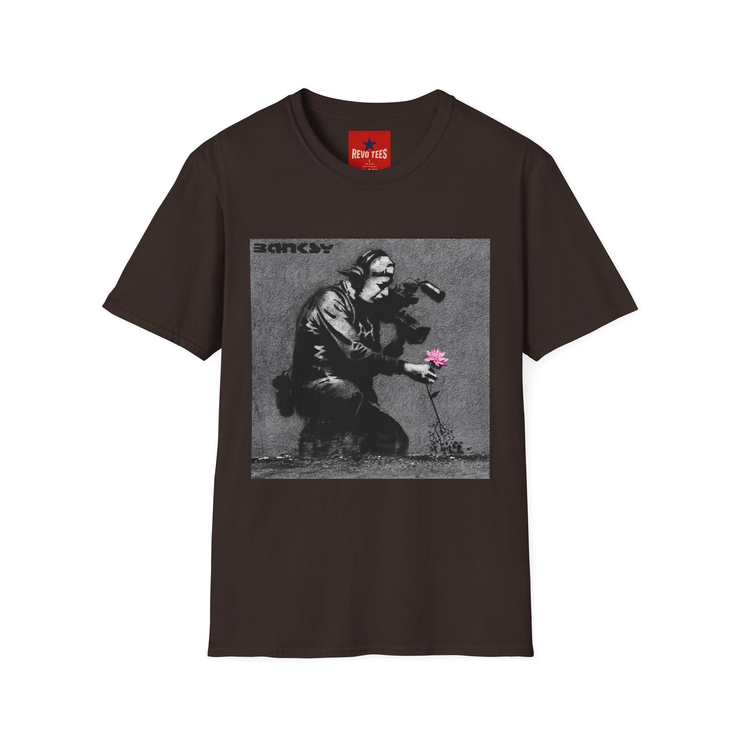 Banksy Flower Thrower T-Shirt — Urban Street Art Graphic Tee