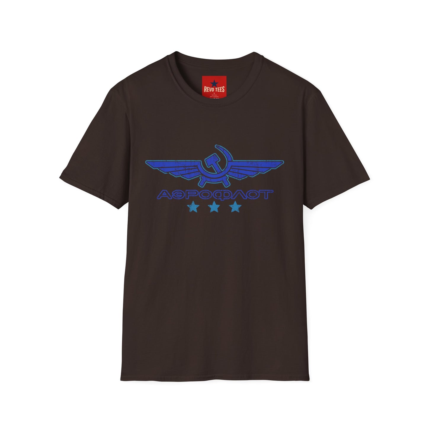 Vintage Aeroflot Logo T-Shirt — Retro Soviet Aviation Graphic Tee