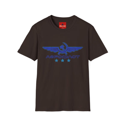 Vintage Aeroflot Logo T-Shirt — Retro Soviet Aviation Graphic Tee
