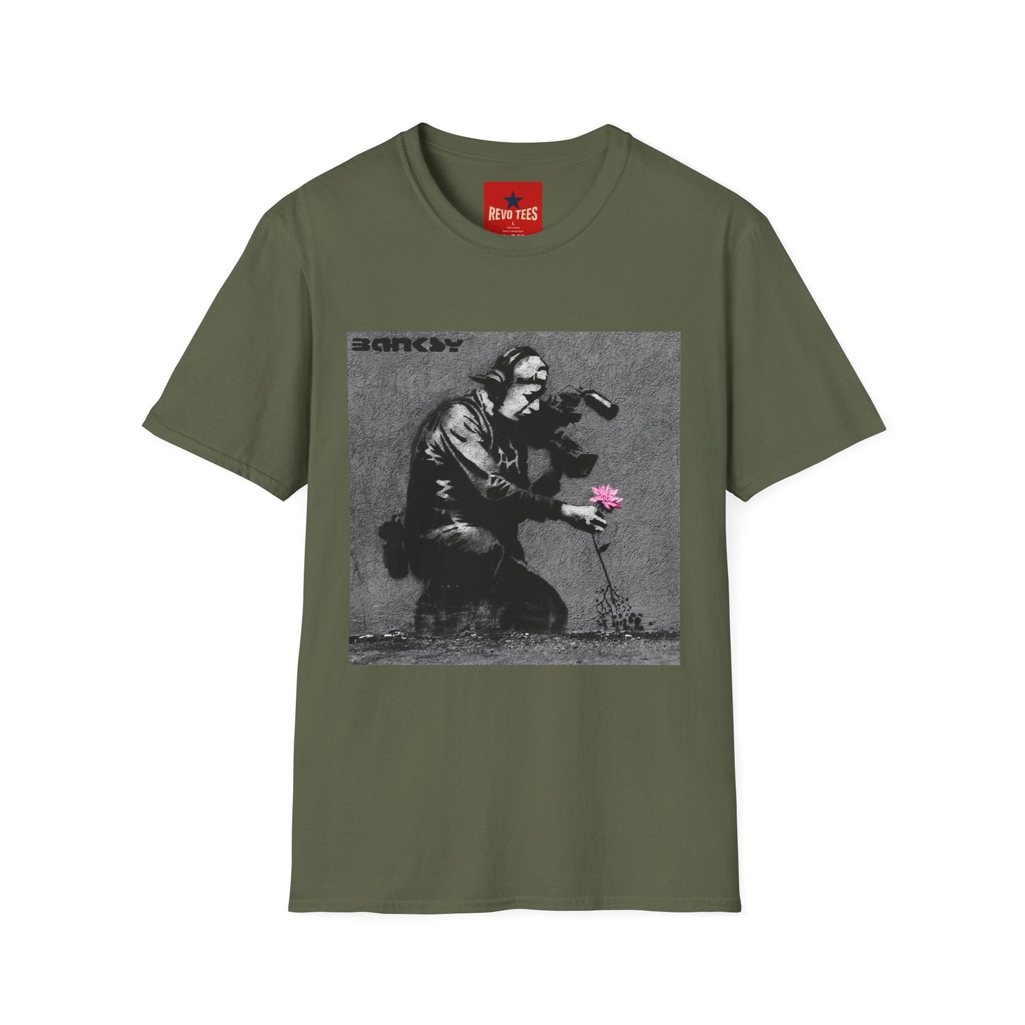 Banksy Flower Thrower T-Shirt — Urban Street Art Graphic Tee