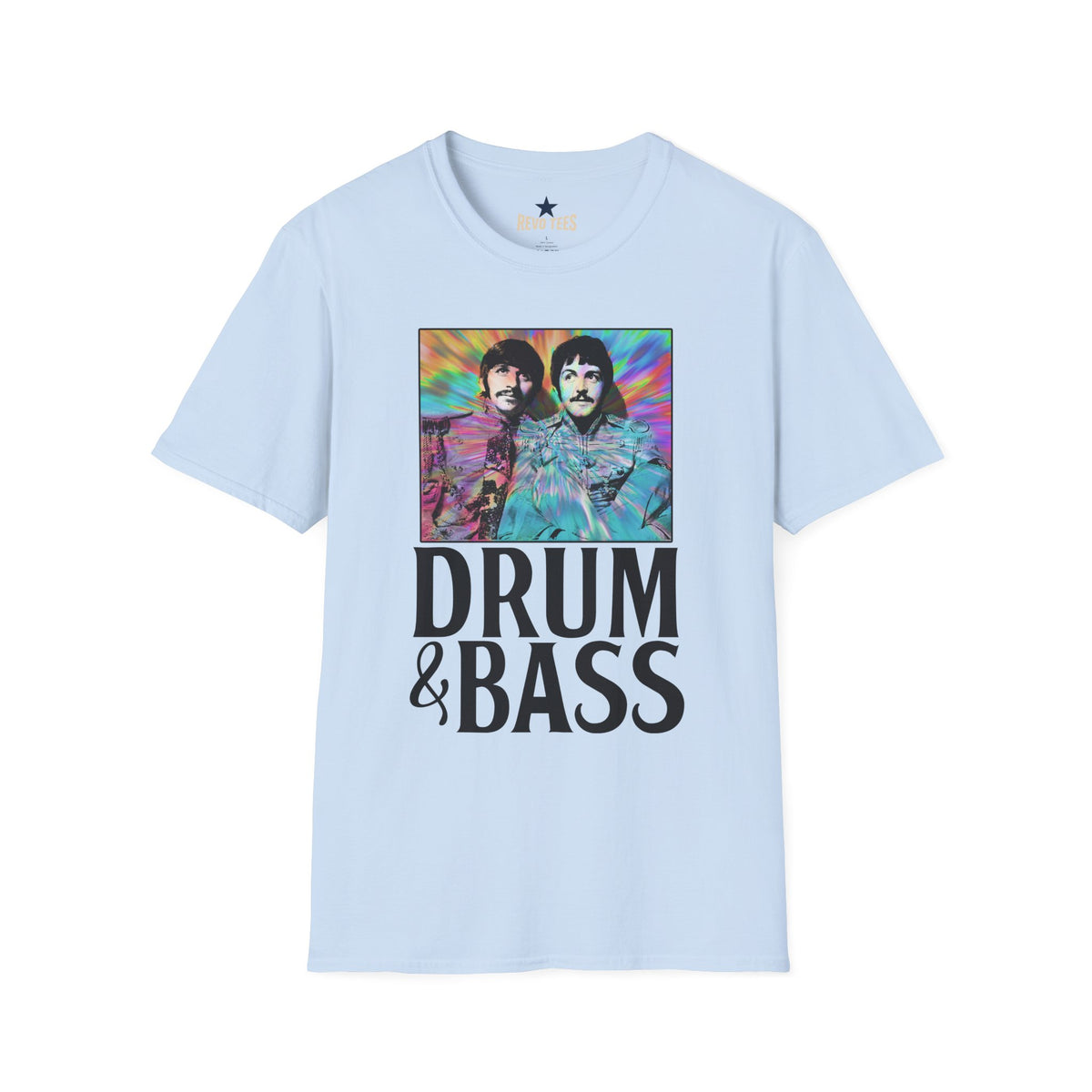 Revotees Psychedelic Drum Bass Band Portrait T-Shirt - alternate view 6