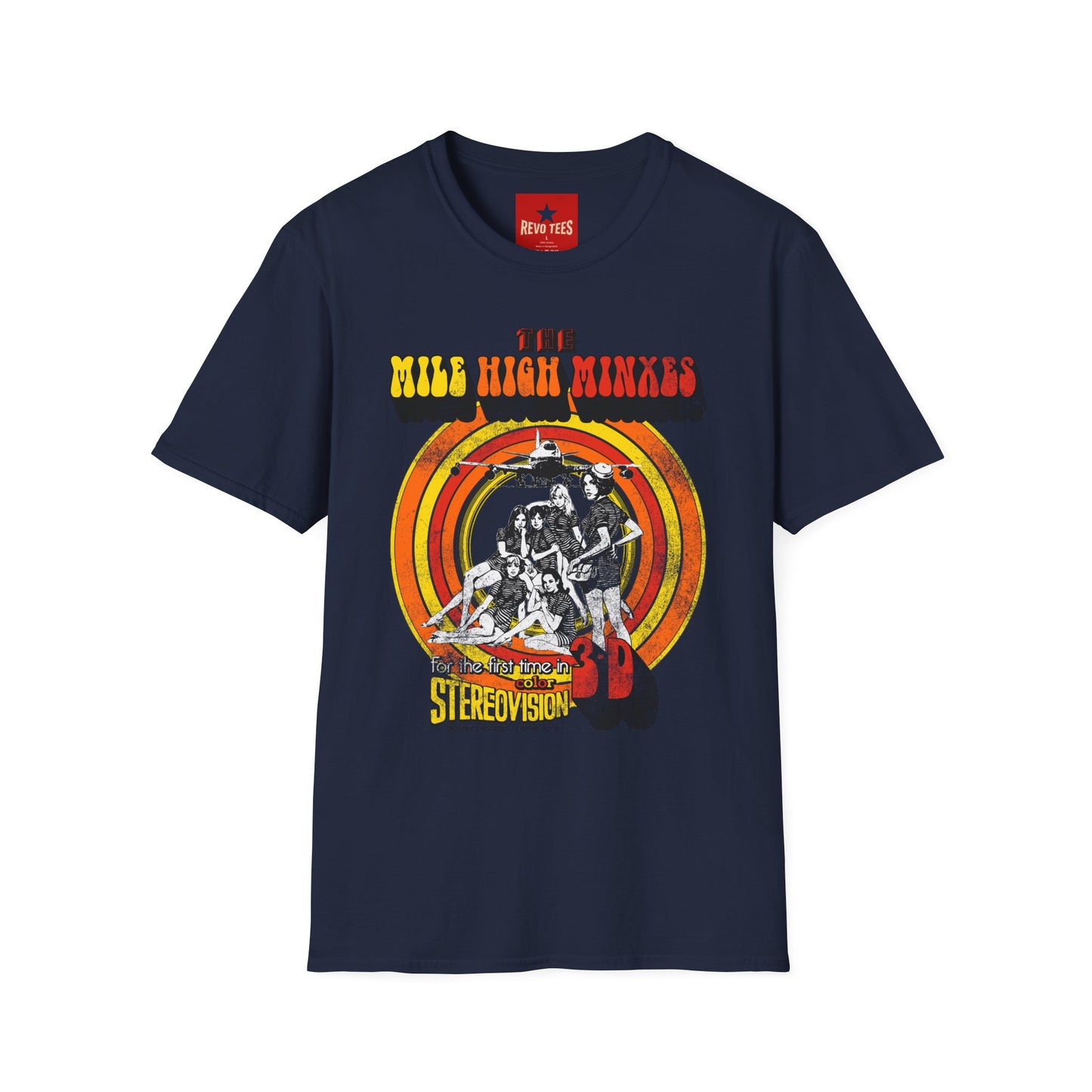 The Mile High Minxes Retro Band Tee — Vintage 70s Psychedelic Concert T-Shirt