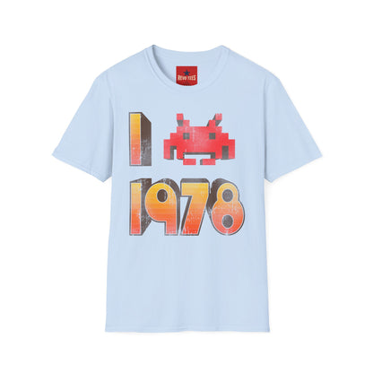 Retro 1978 Space Invader T-Shirt — Vintage Pixel Arcade Tee