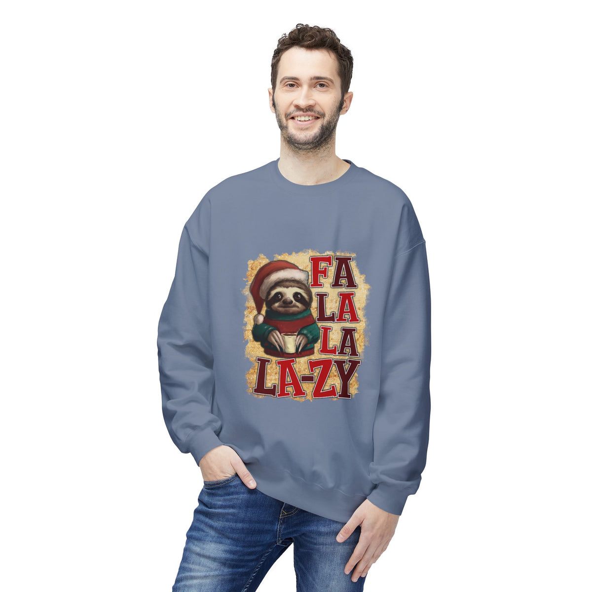 Fa La La La-Zy Sloth Christmas Sweatshirt