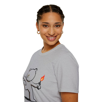 Banksy Teddy Graphic T-Shirt — Cute Mischief Cartoon Tee