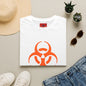 Graphic T-Shirt — Orange Biohazard Icon with “I HAVE THE SNIFFLES”