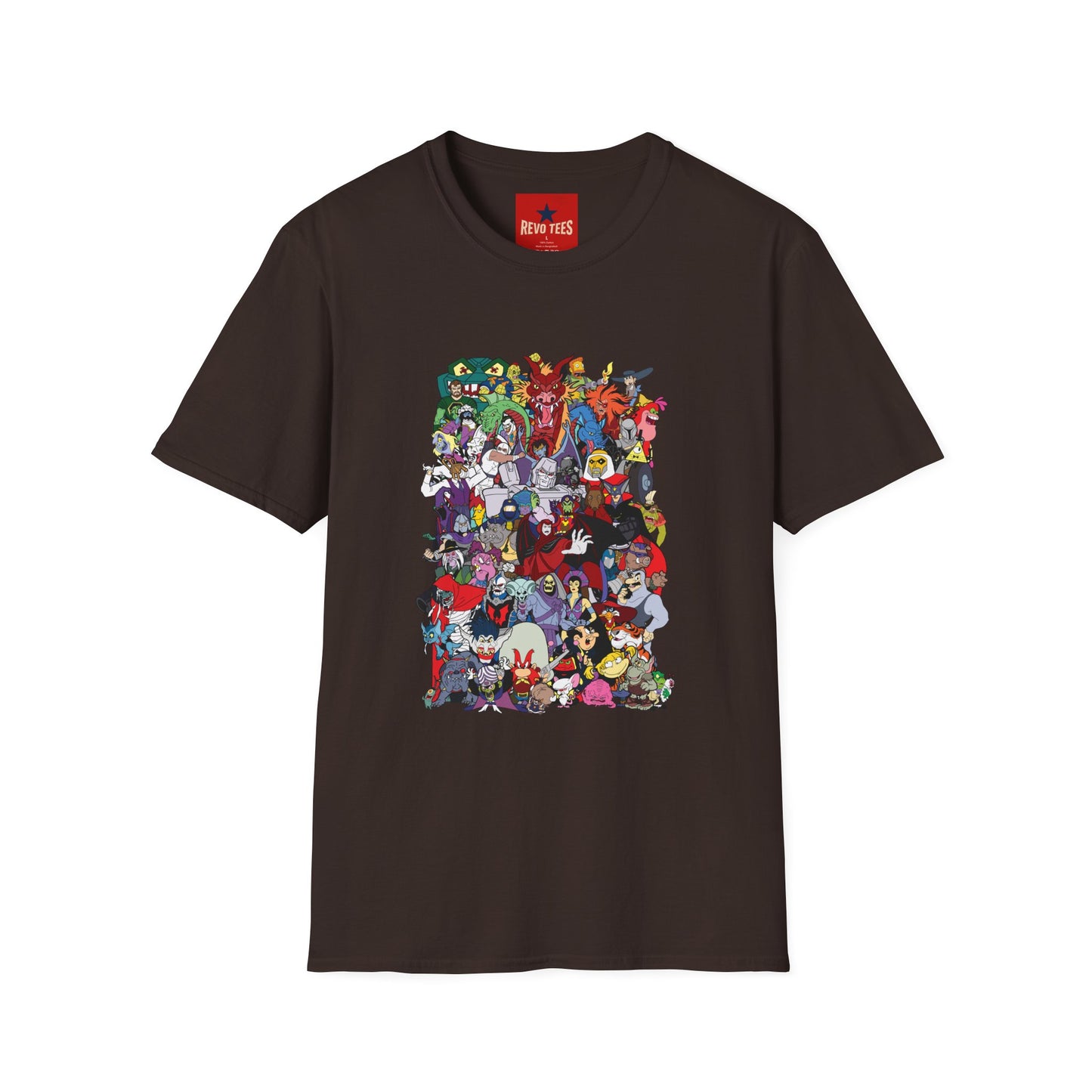 Cartoon Monster Collage T-Shirt