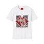 Japanese Kanji Graphic T-Shirt — Vintage Red Diamond "神羅" Streetwear