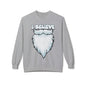 "I Believe" Santa Beard Holiday Crewneck Sweatshirt