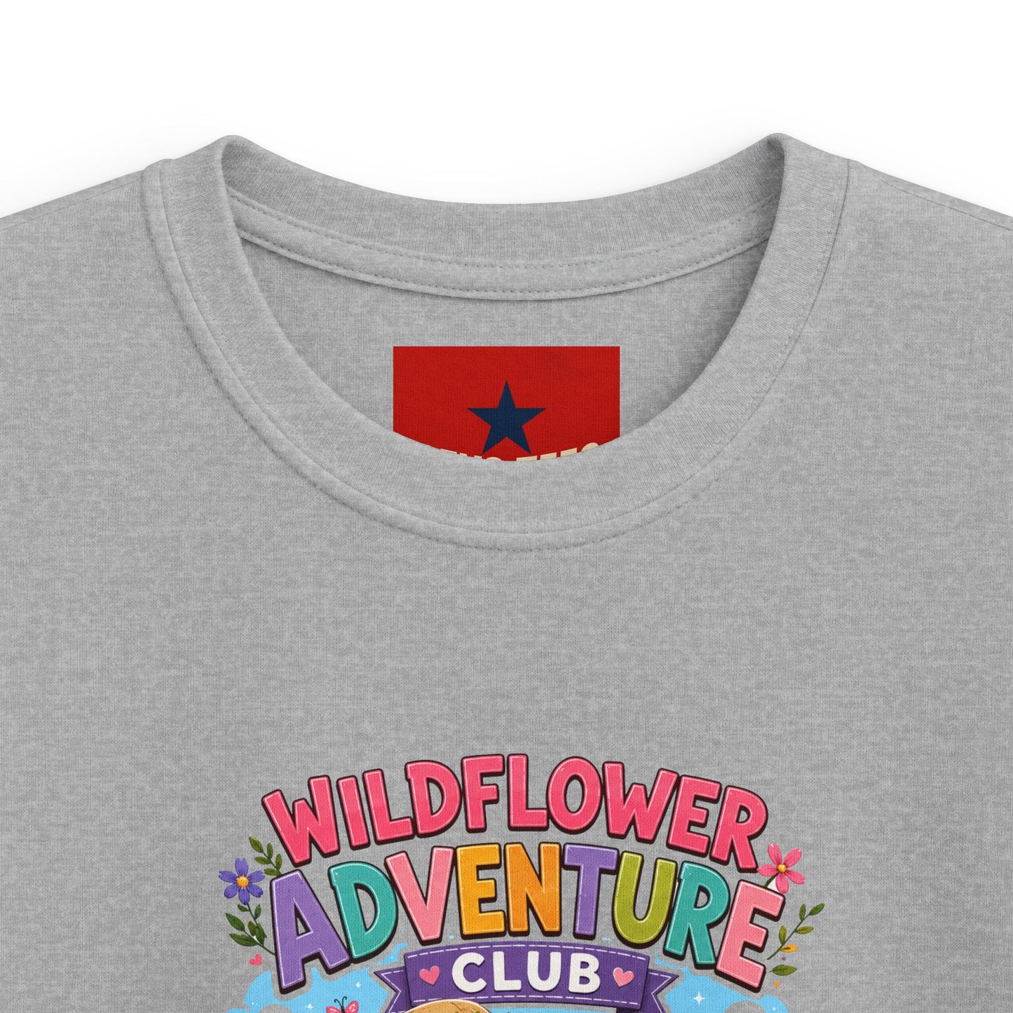 Kids Tee — "Wildflower Adventure Club" Cute Forest Animals Graphic