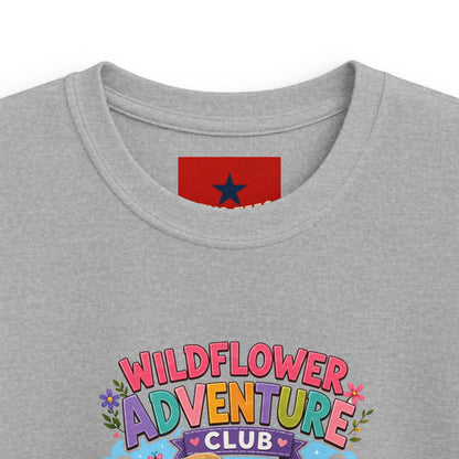 Kids Tee — "Wildflower Adventure Club" Cute Forest Animals Graphic