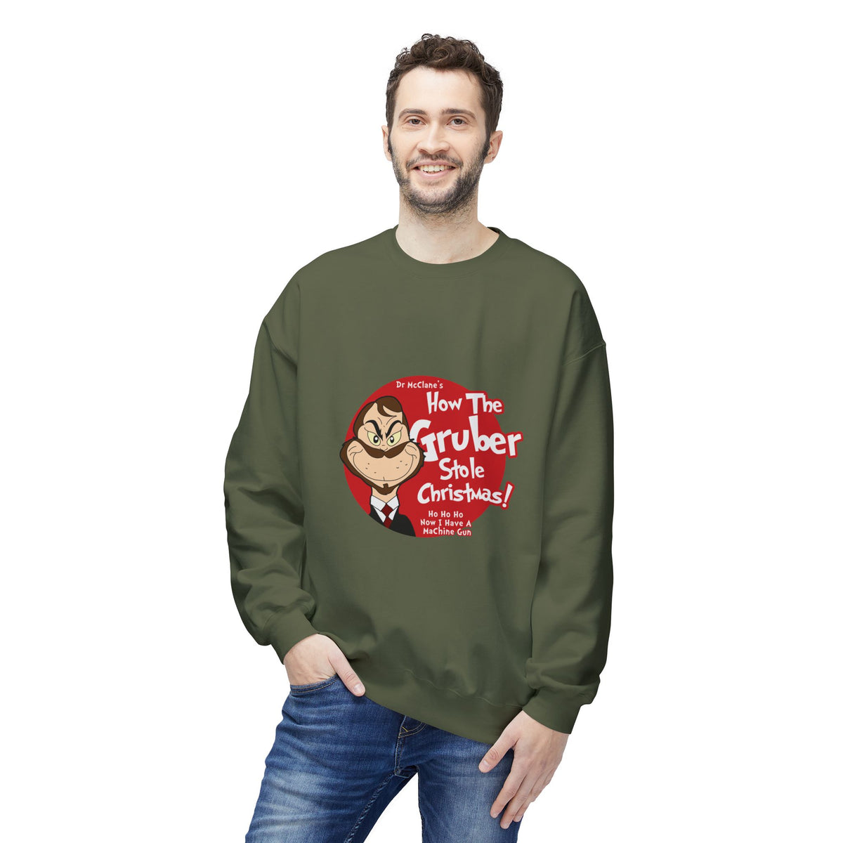 How The Gruber Stole Christmas Crewneck Sweatshirt