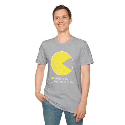 Pac-Man Vintage Tee — "Looks Like Pac-Man / Doesn’t Look Like Pac-Man" Graphic T-Shirt