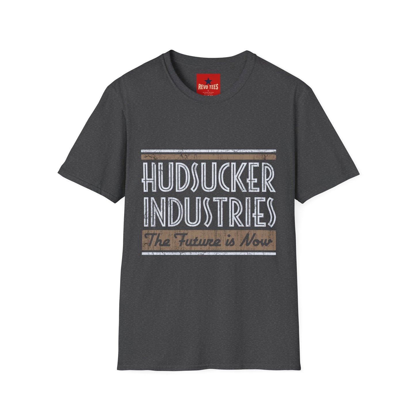 Hudsucker Industries Retro Logo T‑Shirt – 'The Future is Now' Graphic Tee