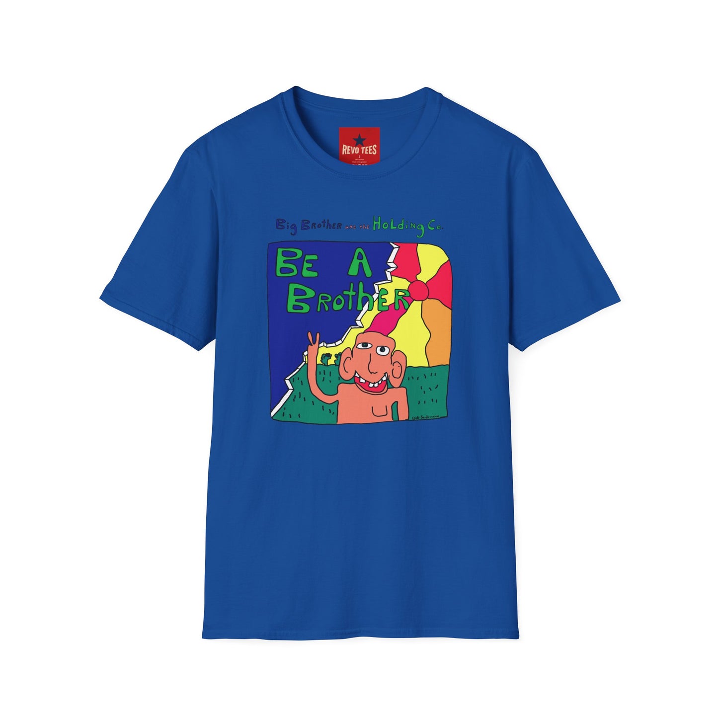Be A Brother Graphic T-Shirt — Colorful Retro Cartoon Tee