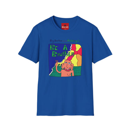 Be A Brother Graphic T-Shirt — Colorful Retro Cartoon Tee