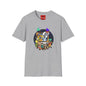 Retro Cartoon Crew T-Shirt — Vintage TV Character Collage