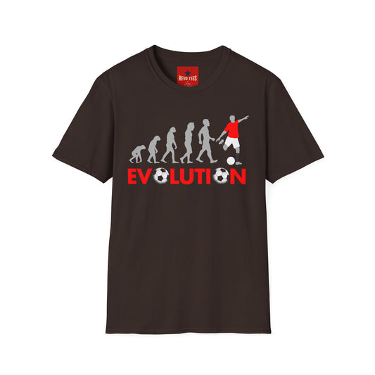 Soccer Evolution T-Shirt — Football Player Evolution Graphic Tee
