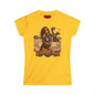 Burning Man Women's Softstyle Tee — Minimal White Festival Tee