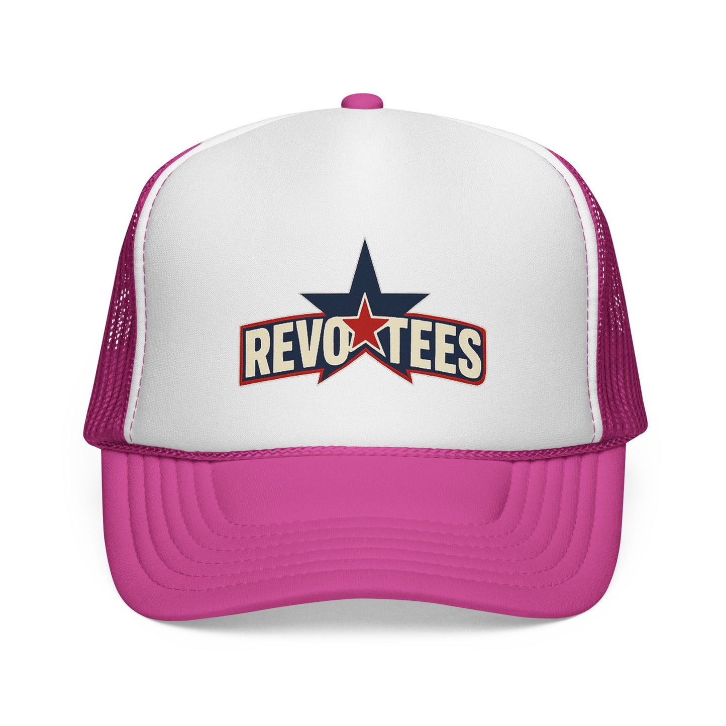 Revotees Star Logo Trucker Cap - Vintage Patriotic Mesh Hat